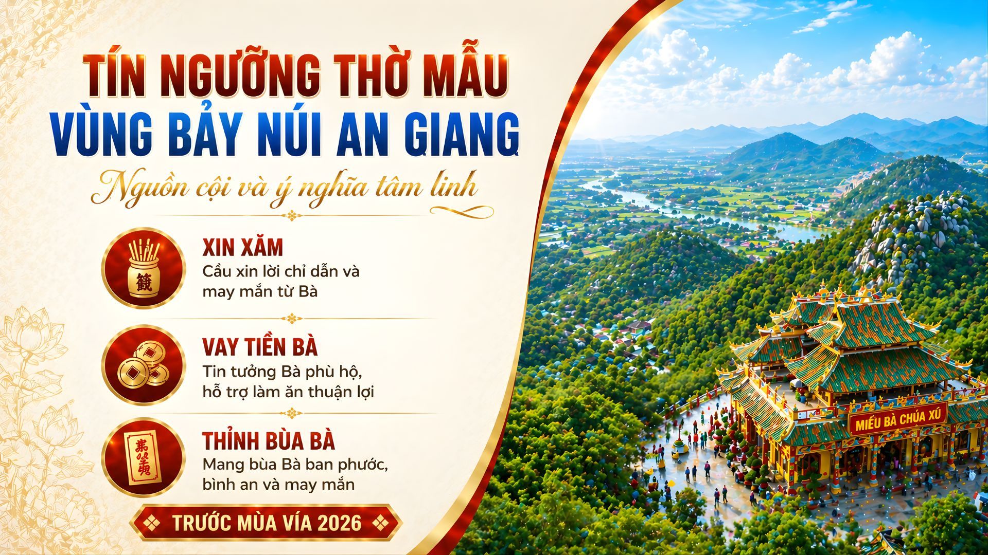 Tín ngưỡng thờ Mẫu vùng Bảy Núi An Giang: Nguồn cội và ý nghĩa tâm linh