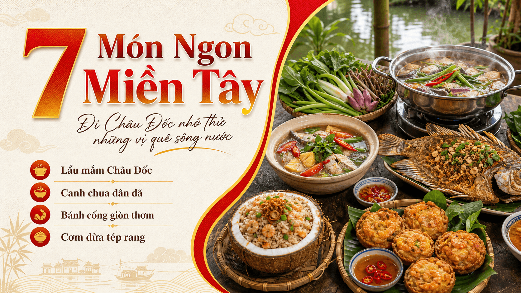 7 món ngon miền Tây nên thử khi đi Châu Đốc - An Giang