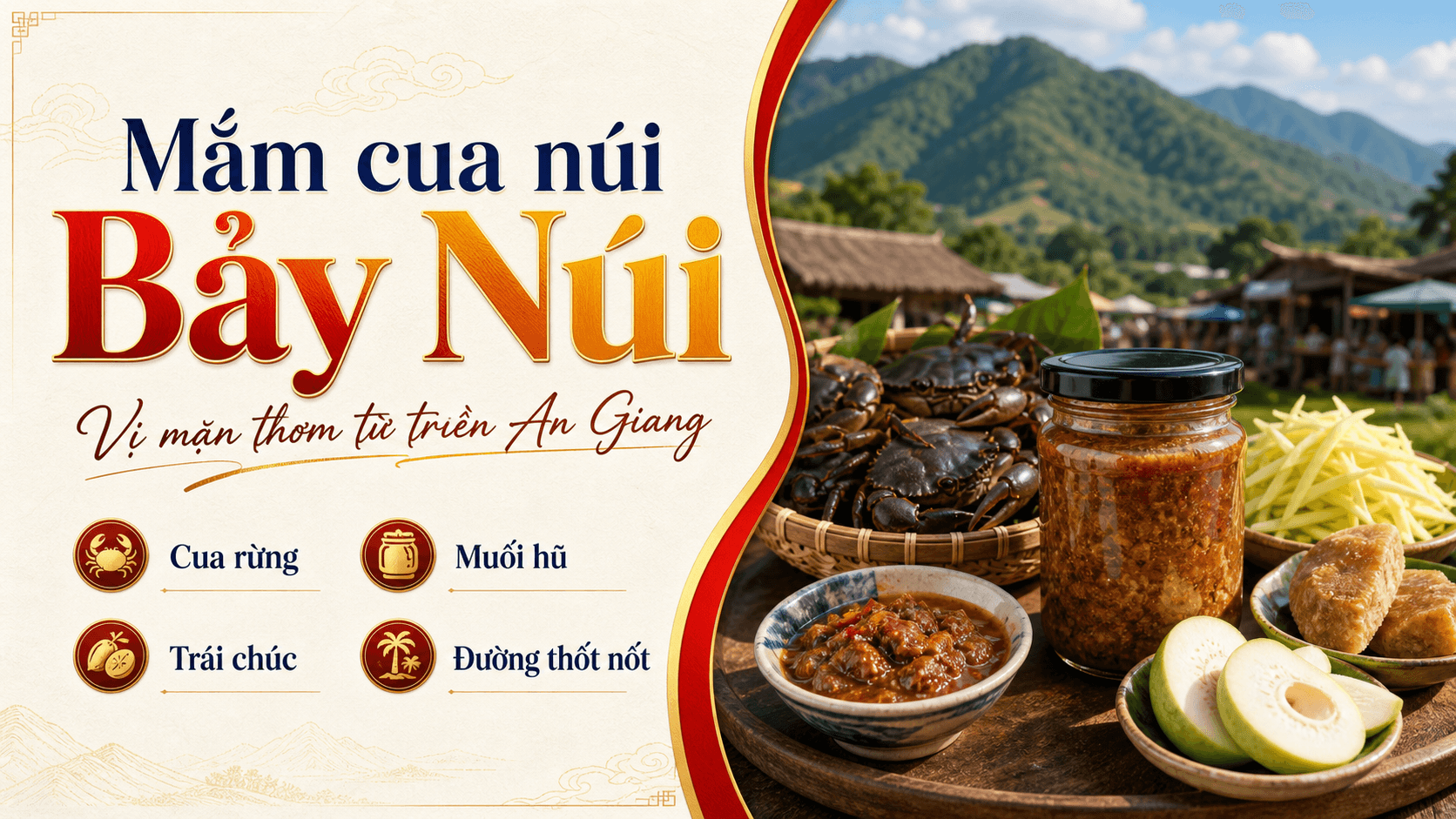 Mắm cua núi An Giang: câu chuyện văn hóa từ triền Bảy Núi