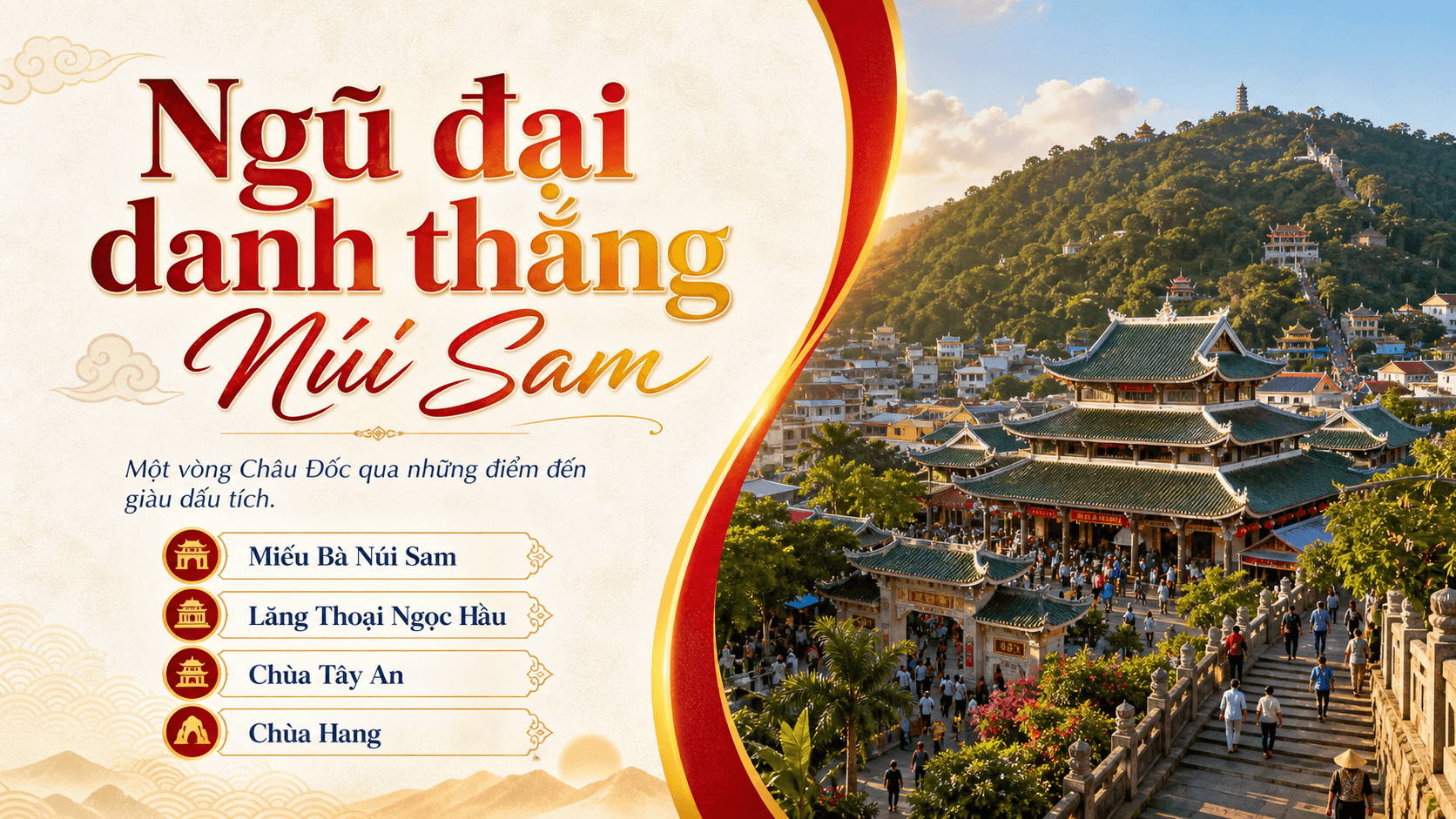 Ngũ đại danh thắng Núi Sam: 5 điểm nên ghé khi về Châu Đốc